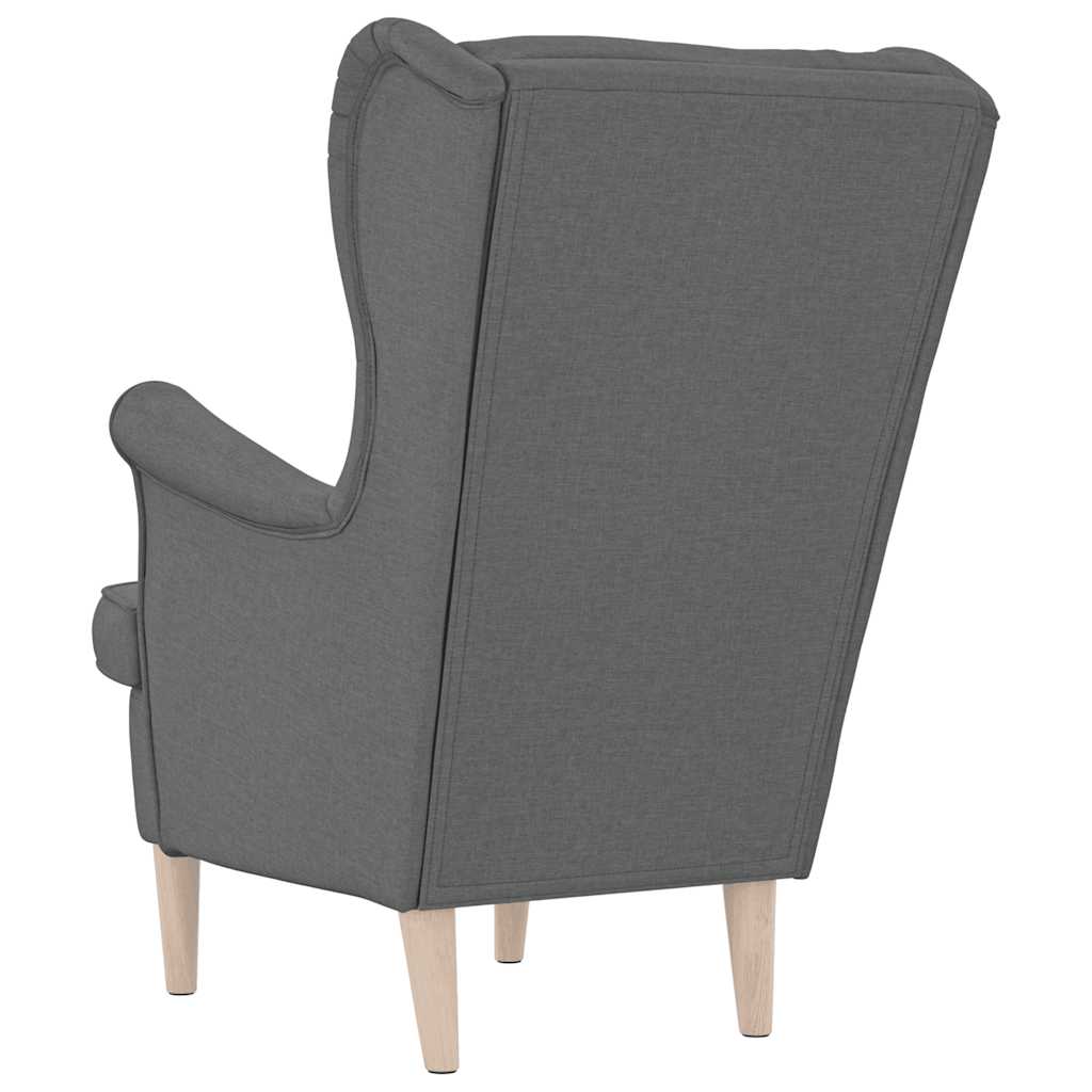 Poltrona Grigio Scuro 74x84x100 cm in Tessuto