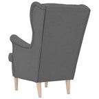 Poltrona Grigio Scuro 74x84x100 cm in Tessuto