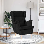 Poltrona Nera 74x84x100 cm in Tessuto
