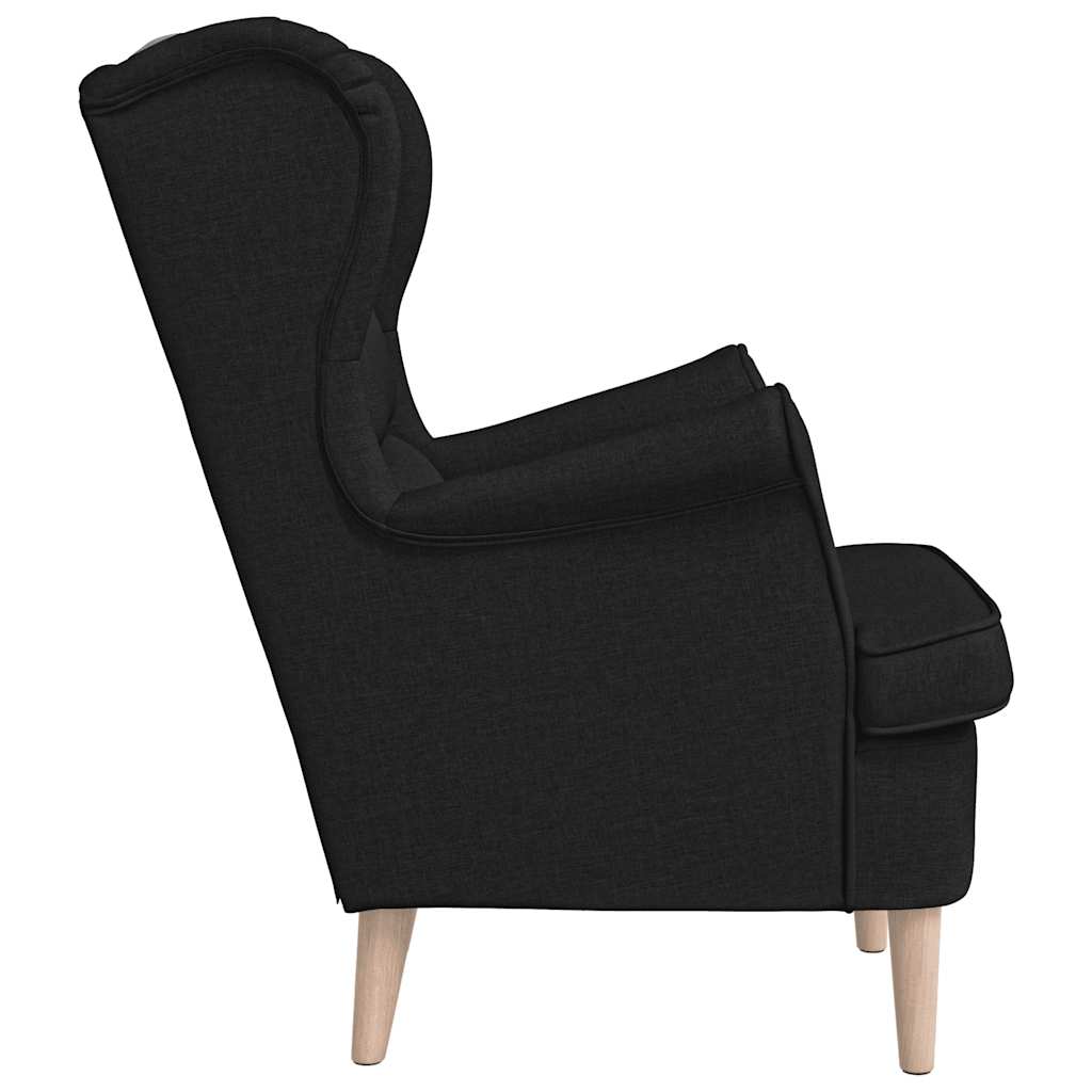 Poltrona Nera 74x84x100 cm in Tessuto