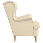 Poltrona Crema 74x84x100 cm in Tessuto