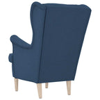 Poltrona Blu 74x84x100 cm in Tessuto