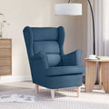 Poltrona Blu 74x84x100 cm in Tessuto