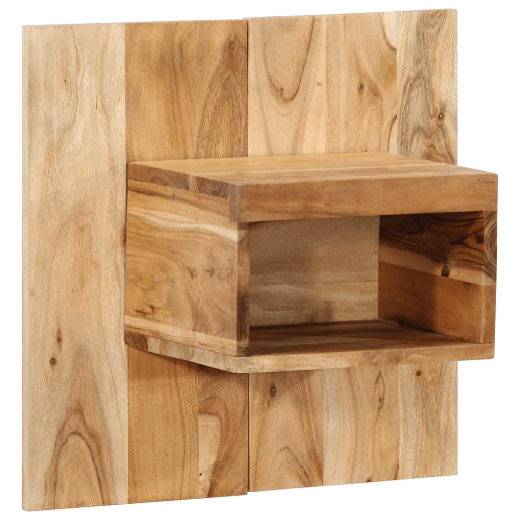 Comodino 50x27x50 cm in Legno Massello di Acacia
