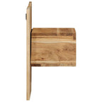Comodino 50x27x50 cm in Legno Massello di Acacia