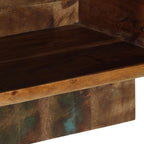 Comodino Multicolore 50x27x50 cm in Legno Massello Recupero