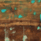 Comodino Multicolore 50x27x50 cm in Legno Massello Recupero