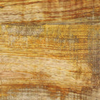 Comodino 60x32x80 cm in Legno Grezzo Massello di Mango