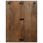 Comodino Multicolore 60x32x80 cm in Legno Massello Recupero