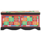 Tavolino da Salotto Multicolore 90x50x40cm Legno Massello Mango