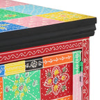 Tavolino da Salotto Multicolore 90x50x40cm Legno Massello Mango