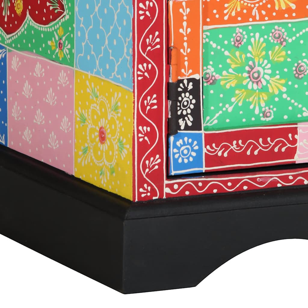 Tavolino da Salotto Multicolore 90x50x40cm Legno Massello Mango