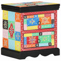 Armadio da Notte con cassetto 2 pcs Multicolore 40 x 35 x 45 cm