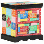 Armadio da Notte con cassetto 2 pcs Multicolore 40 x 35 x 45 cm