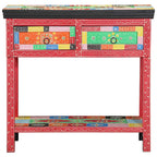 Tavolo consolle con cassetto Multicolore 80 x 35 x 76 cm