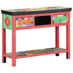 Tavolo consolle con cassetto Multicolore 100 x 30 x 77 cm