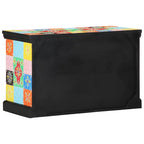 Mobile TV Multicolore 80 x 35 x 50 cm Legno di mango massello