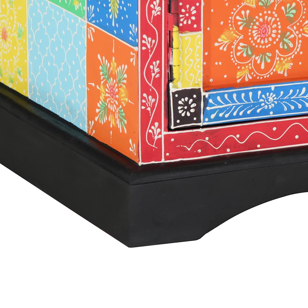 Mobile TV Multicolore 100 x 35 x 50 cm Legno di mango massello