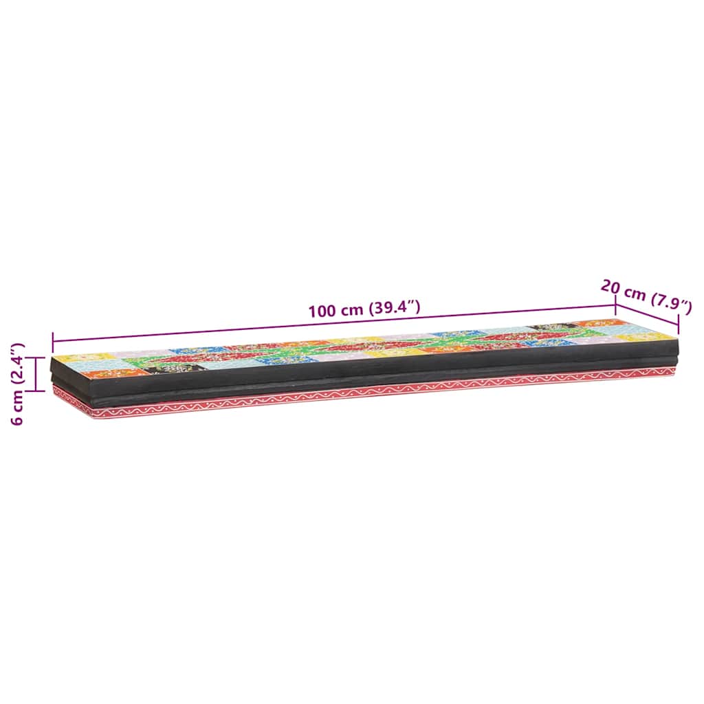 Scaffali da parete Multicolore 100 x 20 x 6 cm