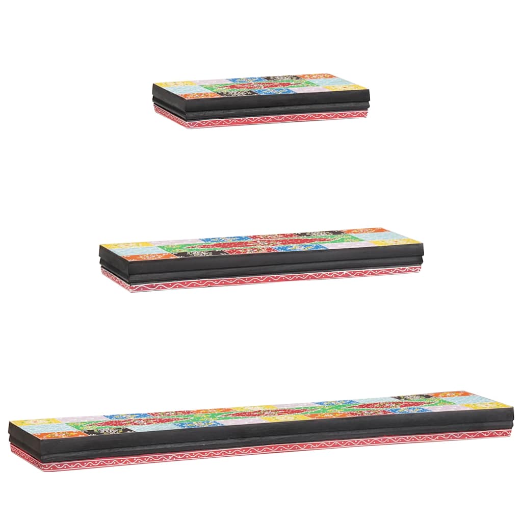 Scaffali da parete 3 pcs Multicolore 100 x 20 x 6 cm