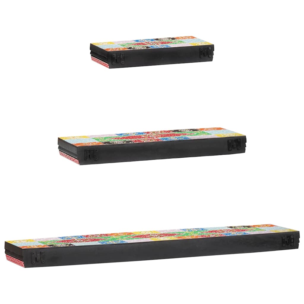 Scaffali da parete 3 pcs Multicolore 100 x 20 x 6 cm