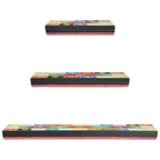 Scaffali da parete 3 pcs Multicolore 100 x 20 x 6 cm