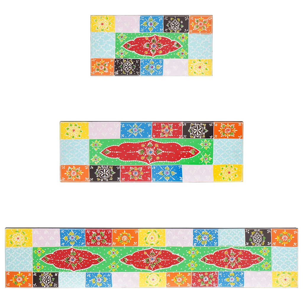 Scaffali da parete 3 pcs Multicolore 100 x 20 x 6 cm