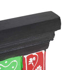 Appendiabiti Nero 80 x 25 x 2 cm Legno di mango massello