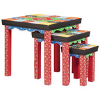 Tavolo quadrato 3 pcs Multicolore
