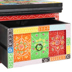 Armadio da Notte con cassetto Multicolore 40 x 30 x 28 cm