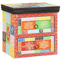 Armadio da Notte con cassetto 2 pcs Multicolore 40 x 30 x 40 cm