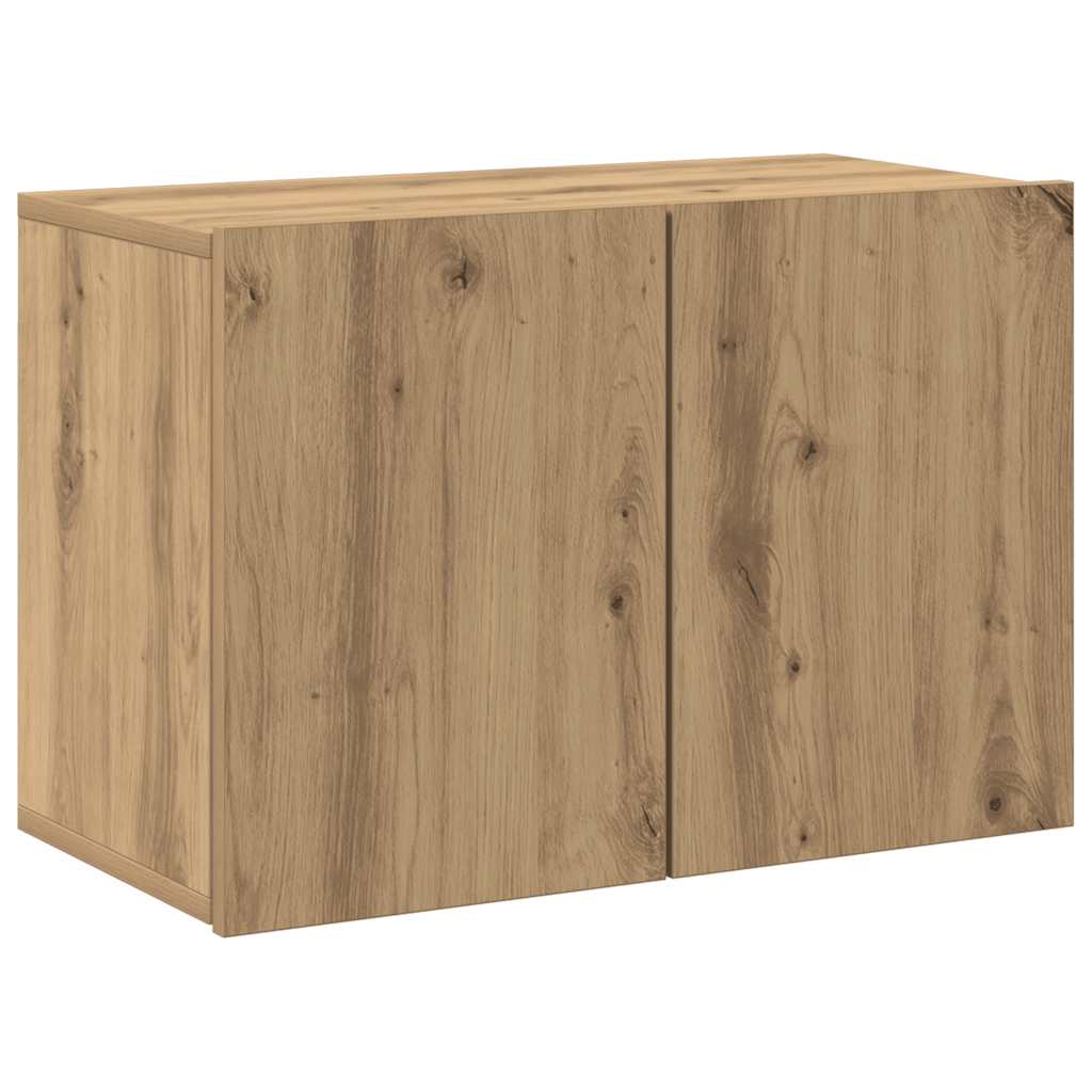 Mobile TV a Parete Rovere Artigianale 60x30x41 cm