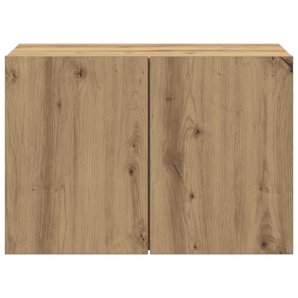 Mobile TV a Parete Rovere Artigianale 60x30x41 cm