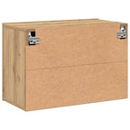 Mobile TV a Parete Rovere Artigianale 60x30x41 cm