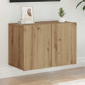 Mobile TV a Parete Rovere Artigianale 60x30x41 cm