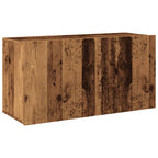 Mobile TV a Parete Legno Antico 80x30x41 cm