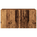 Mobile TV a Parete Legno Antico 80x30x41 cm