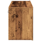 Mobile TV a Parete Legno Antico 80x30x41 cm
