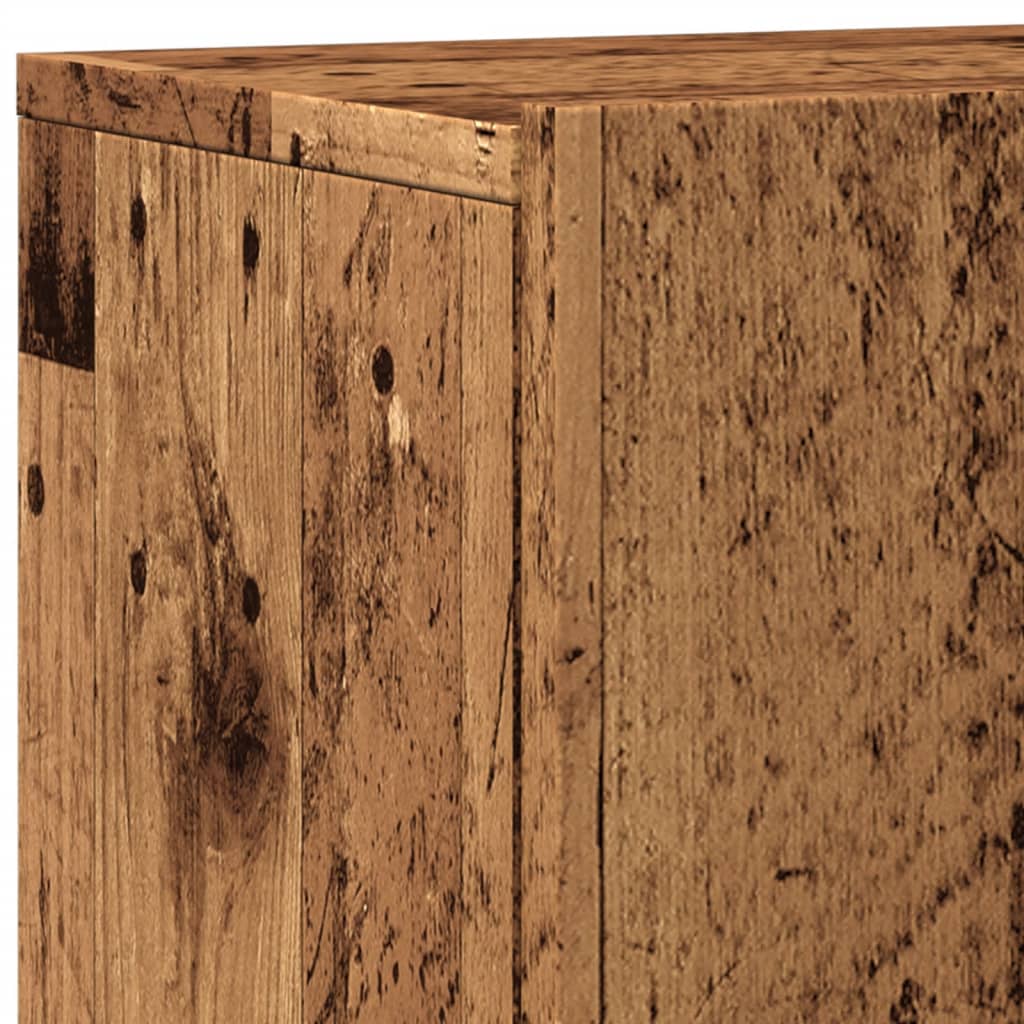 Mobile TV a Parete Legno Antico 80x30x41 cm