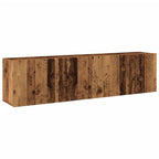 Mobili TV a Parete 2pz Legno Antico 80x30x41 cm