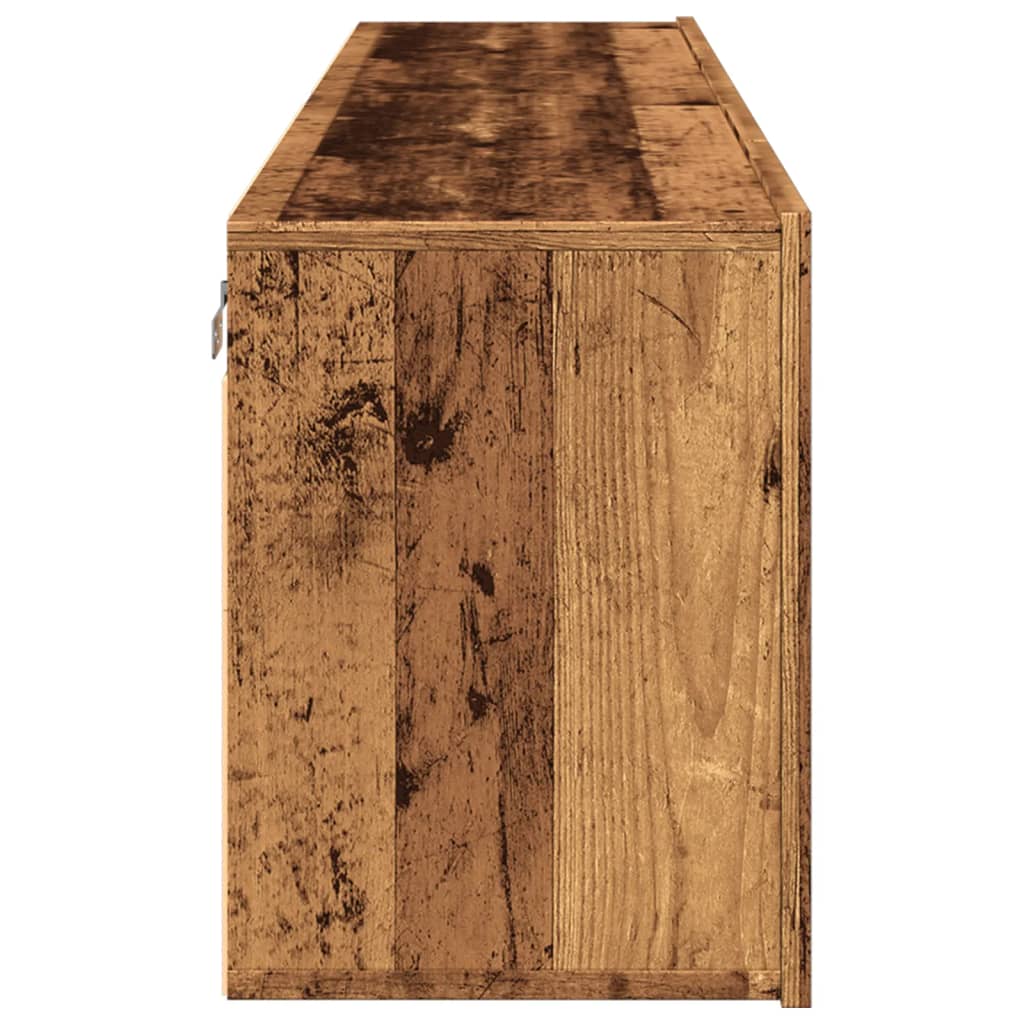 Mobili TV a Parete 2pz Legno Antico 80x30x41 cm