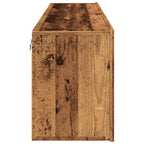 Mobili TV a Parete 2pz Legno Antico 80x30x41 cm