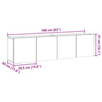Mobili TV a Parete 2pz Legno Antico 80x30x41 cm