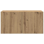 Mobile TV a Parete Rovere Artigianale 80x30x41 cm