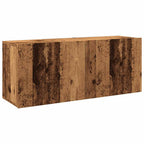 Mobile TV a Parete Legno Antico 100x30x41 cm