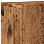 Mobile TV a Parete Legno Antico 100x30x41 cm