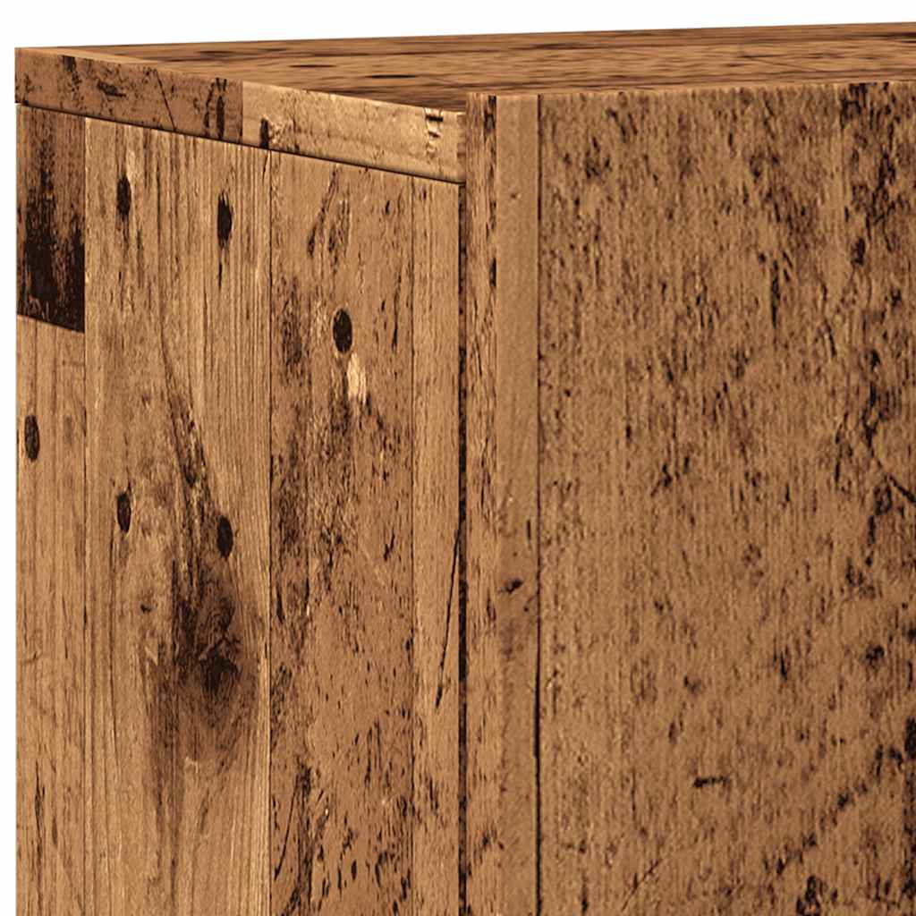 Mobile TV a Parete Legno Antico 100x30x41 cm