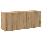 Mobile TV a Parete Rovere Artigianale 100x30x41 cm