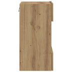 Mobili da parete con luci LED per TV 2pz Rovere Artigianale 40x30x60,5cm