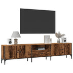 Mobile TV con Cassetto Legno Antico 200x25x44 cm in Truciolato